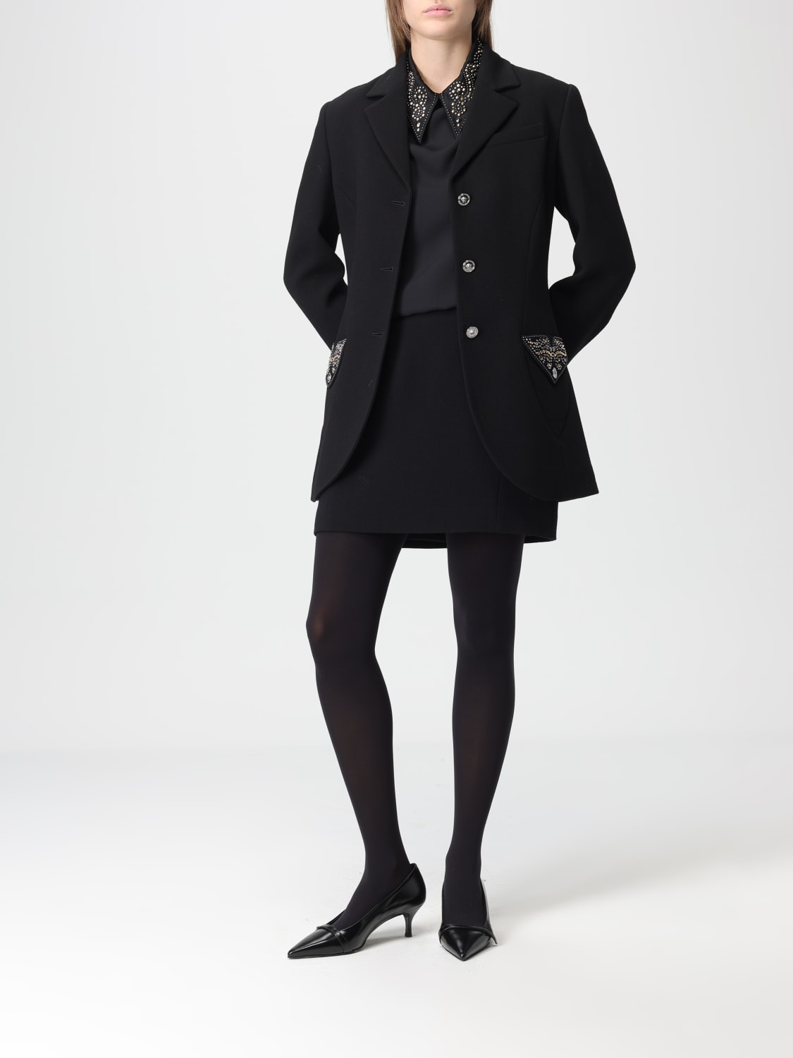 VERSACE JACKET: Jacket woman Versace, Black - Img 2