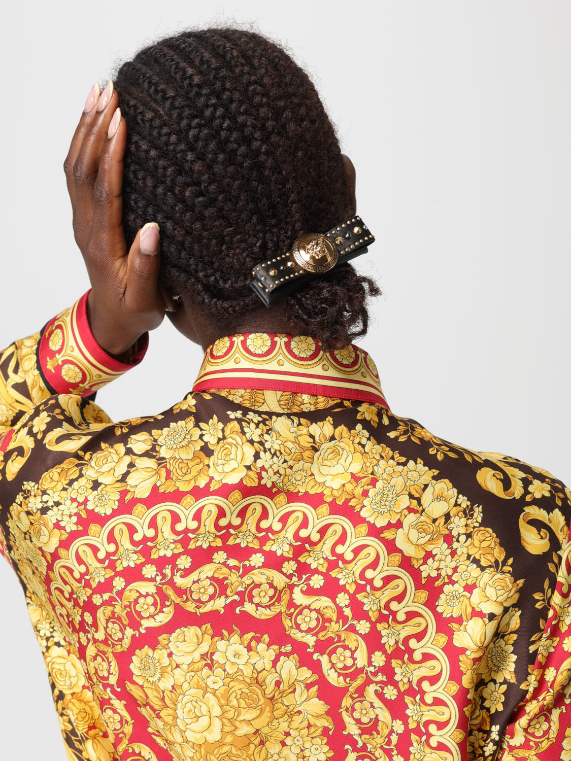 VERSACE HAIR ACCESSORY: Hair accessory woman Versace, Black - Img 2