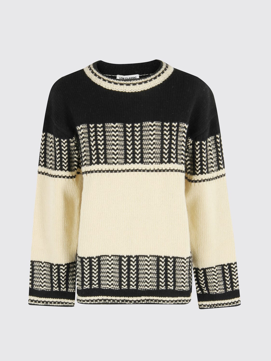 LOW CLASSIC PULL: Pull femme Low Classic, Noir - Img 1