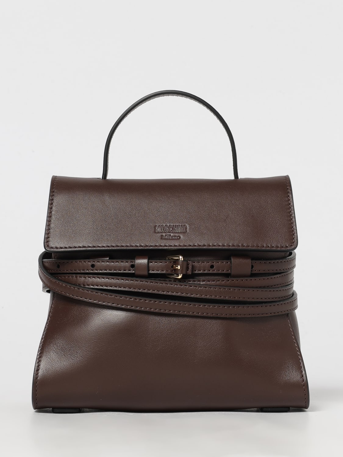 MOSCHINO COUTURE MINI BAG: Handbag woman Moschino Couture, Brown - Img 1