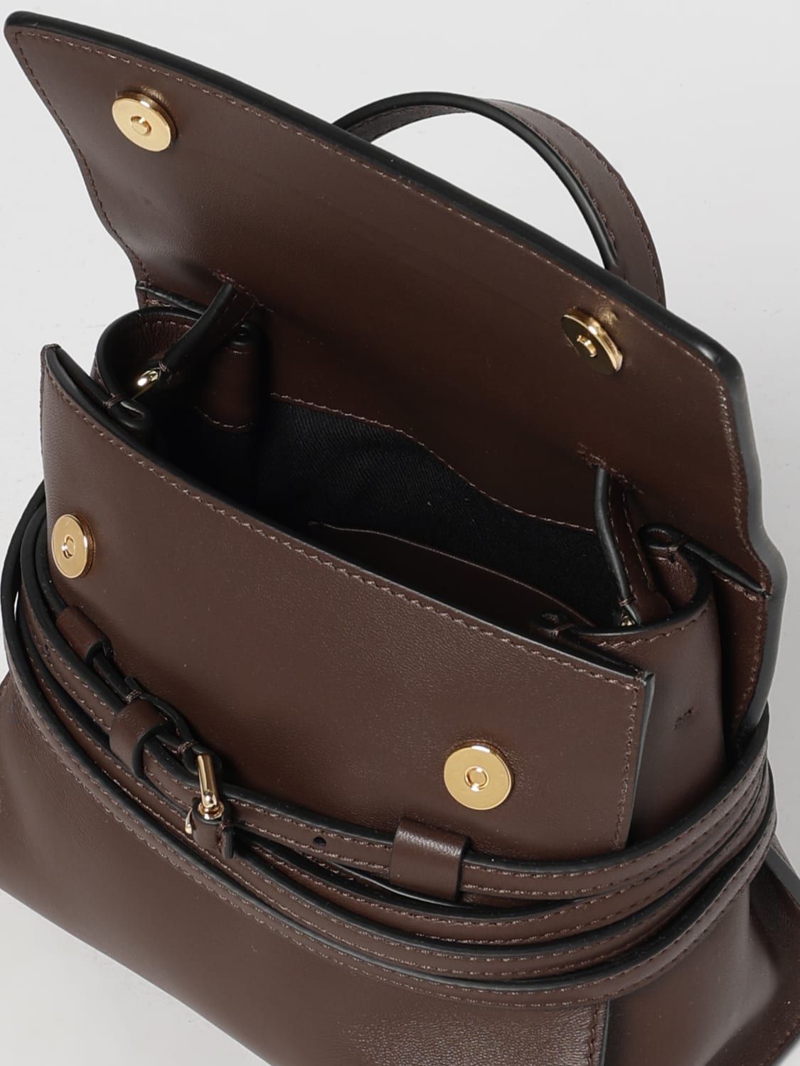 MOSCHINO COUTURE MINI BAG: Handbag woman Moschino Couture, Brown - Img 5