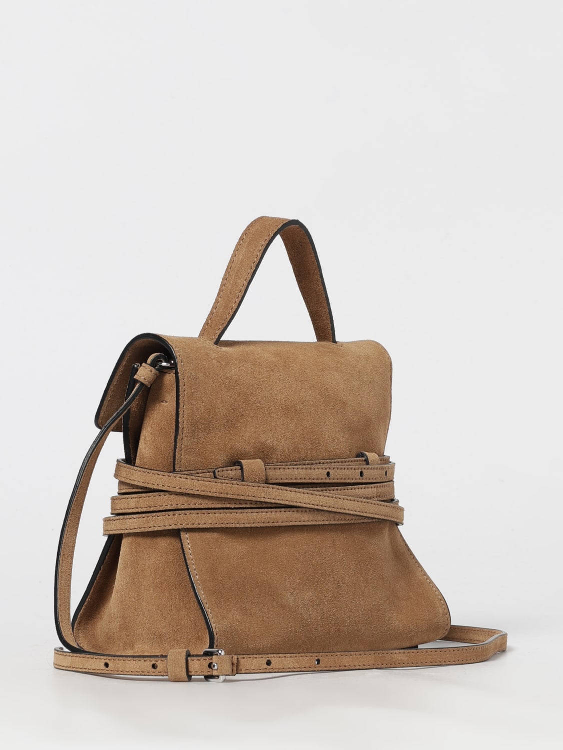 MOSCHINO COUTURE MINI BAG: Handbag woman Moschino Couture, Brown - Img 3