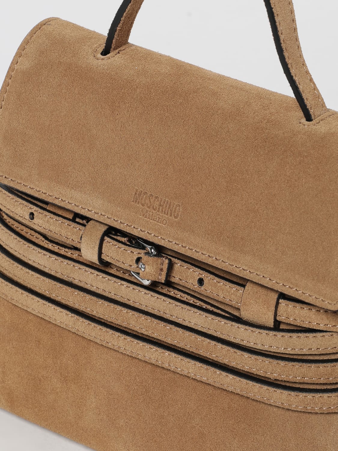 MOSCHINO COUTURE MINI BAG: Handbag woman Moschino Couture, Brown - Img 4