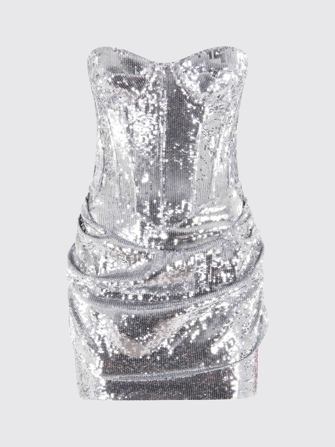 THE NEW ARRIVALS ROBE: Robe femme The New Arrivals, Argent - Img 1