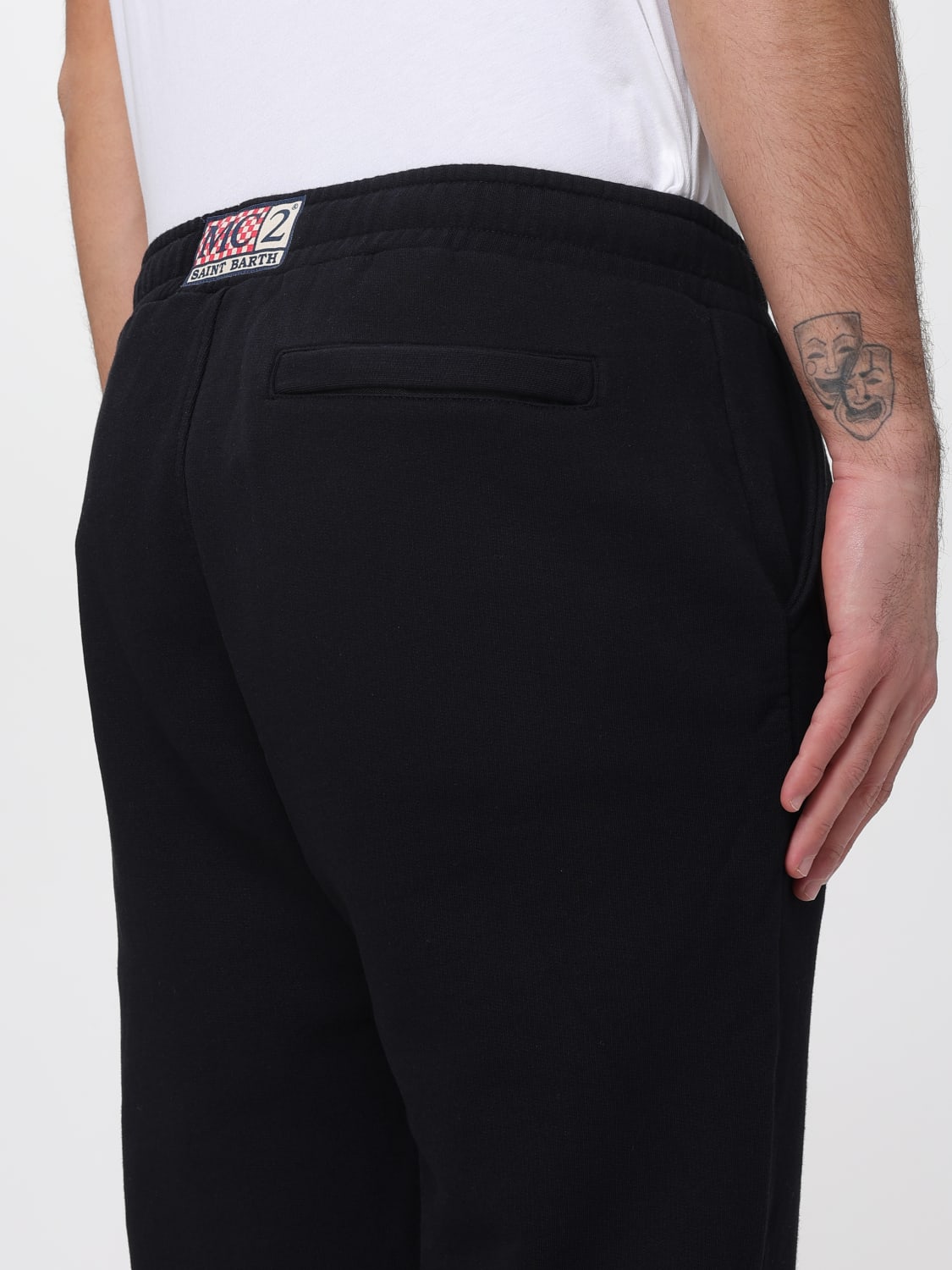 MC2 SAINT BARTH PANTS: Suit men Mc2 Saint Barth, Black - Img 3