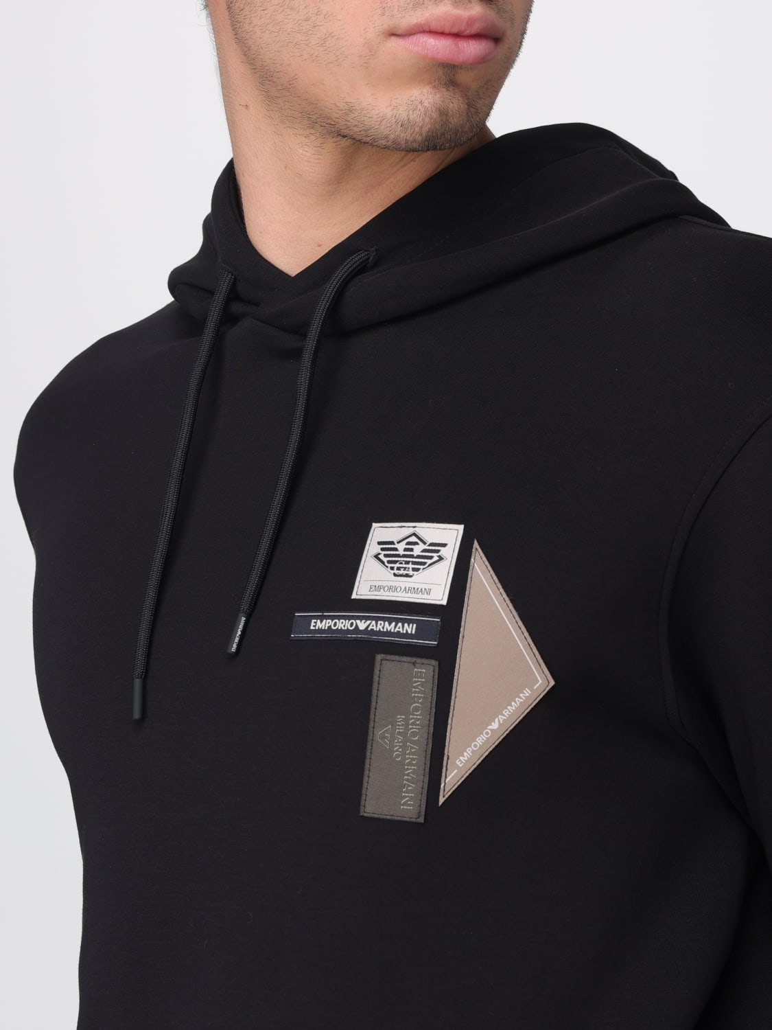 EMPORIO ARMANI SWEATSHIRT: Sweatshirt men Emporio Armani, Black - Img 3