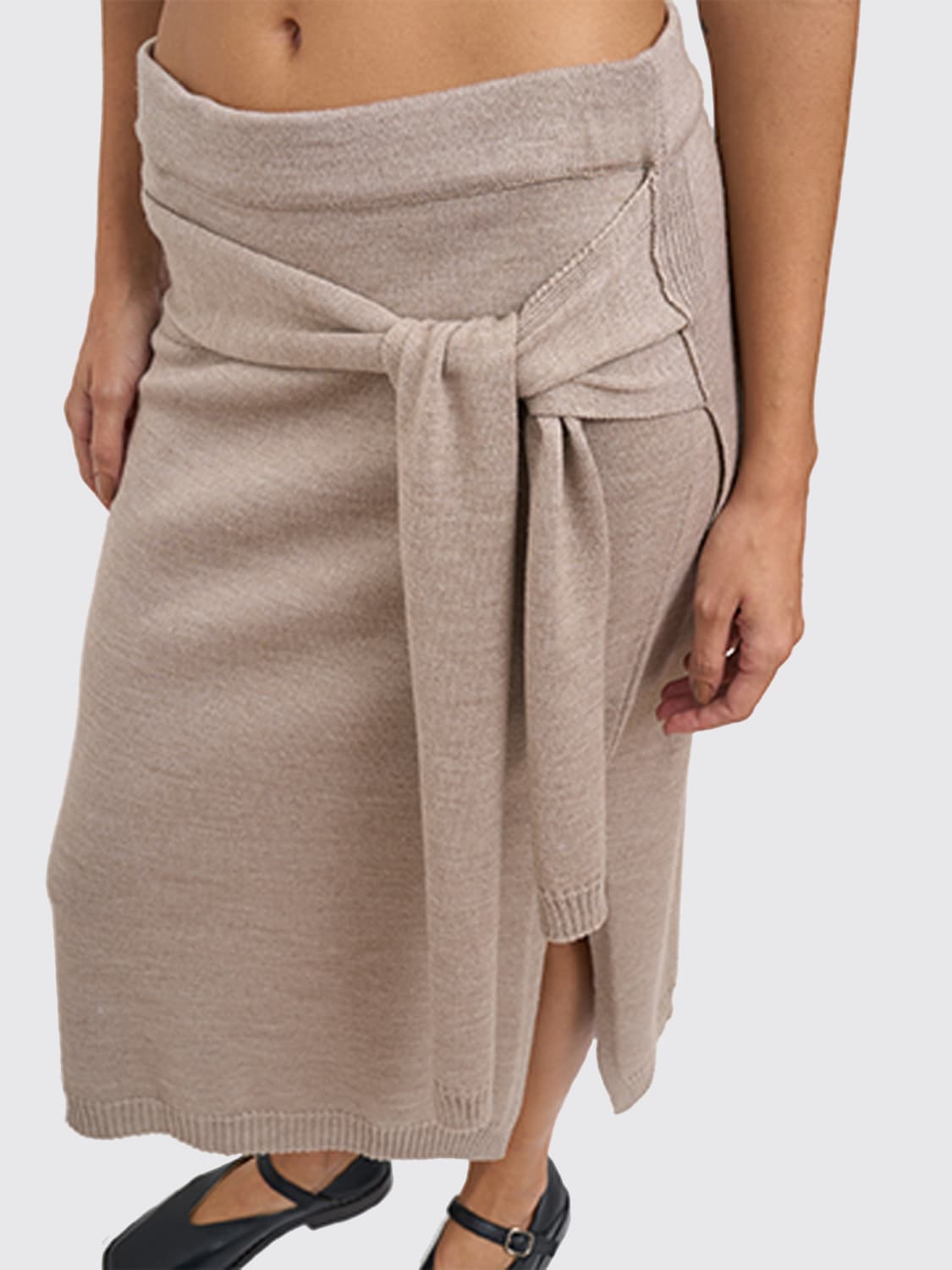 LEMAIRE FALDA: Falda mujer Lemaire, Nata - Img 4