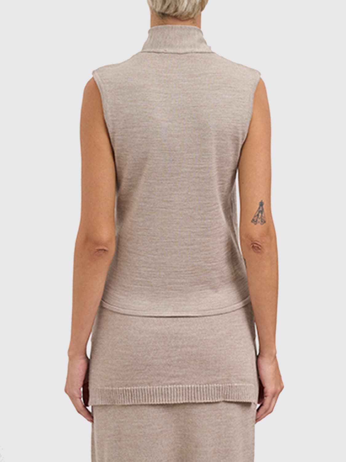 LEMAIRE CHALECO: Jersey mujer Lemaire, Nata - Img 2