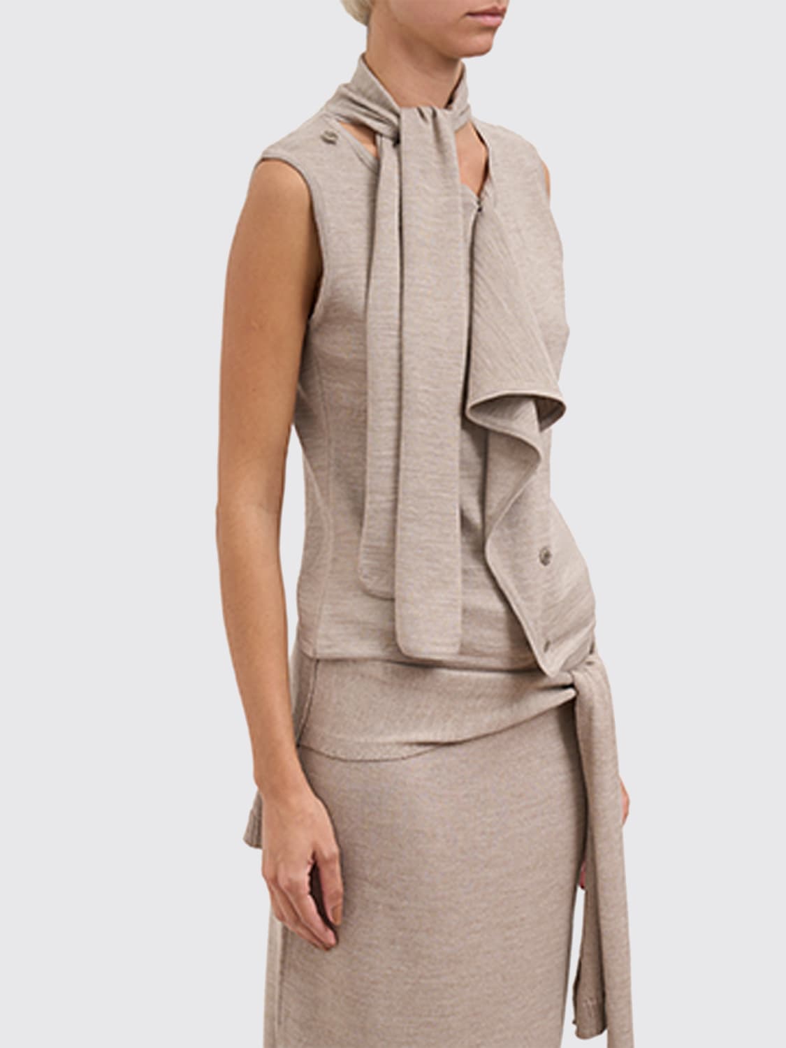 LEMAIRE CHALECO: Jersey mujer Lemaire, Nata - Img 3