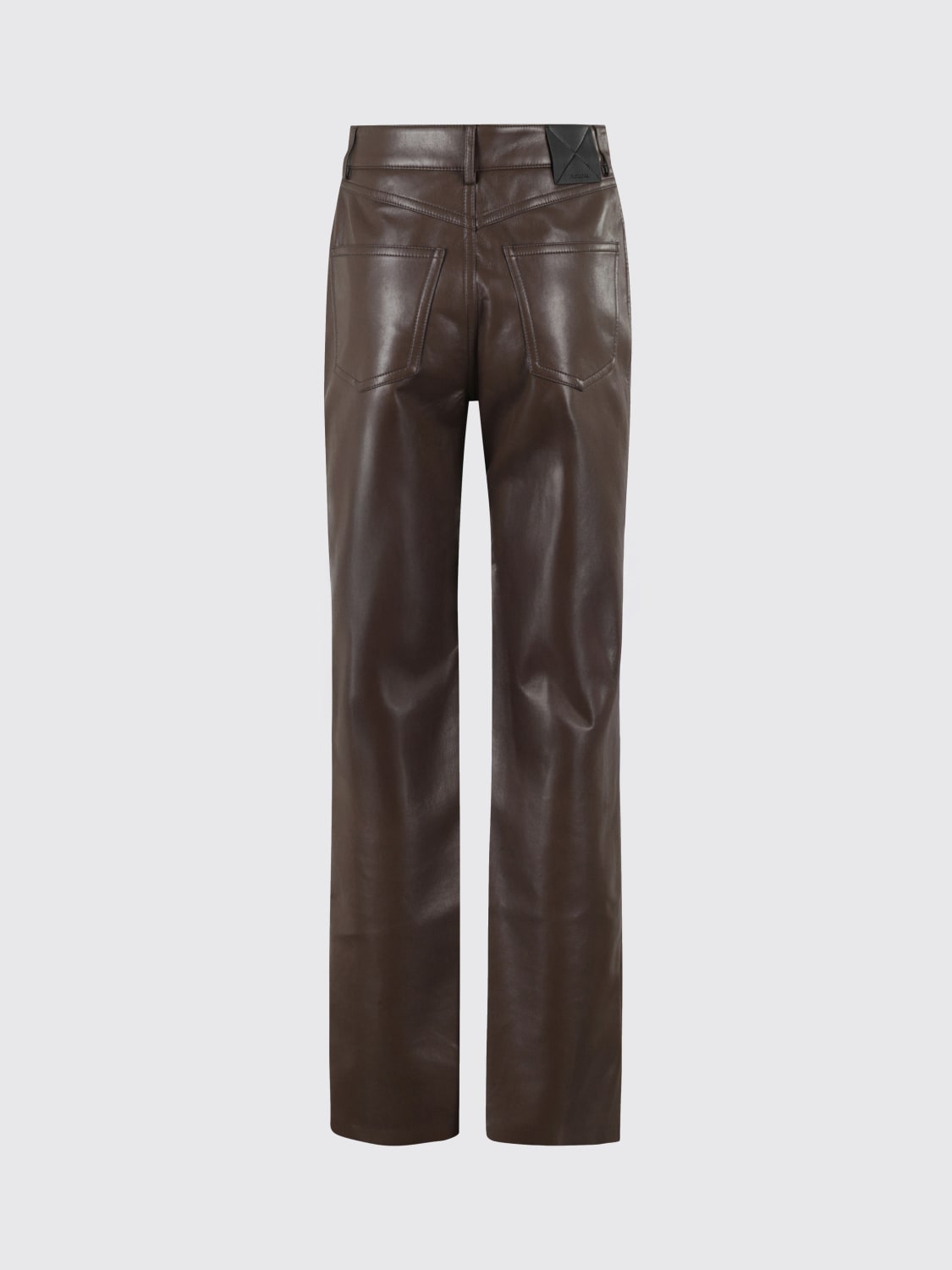 NANUSHKA PANTALONI: Pantalone Nanushka in pelle rigenerata , Marrone - Img 2