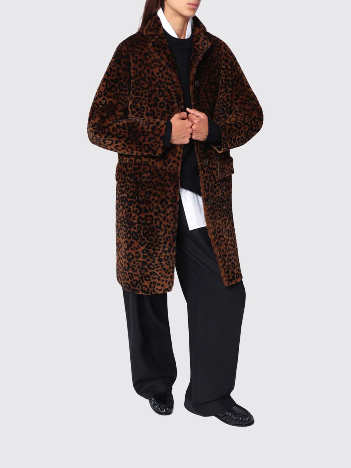 SALVATORE SANTORO 大衣: 大衣 女士 Salvatore Santoro, 棕色 - Img 2