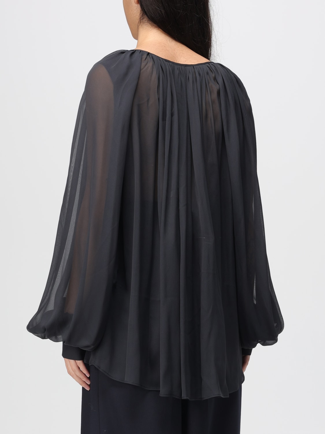 SEMICOUTURE TOP: Camisa mujer Semicouture, Gris - Img 2