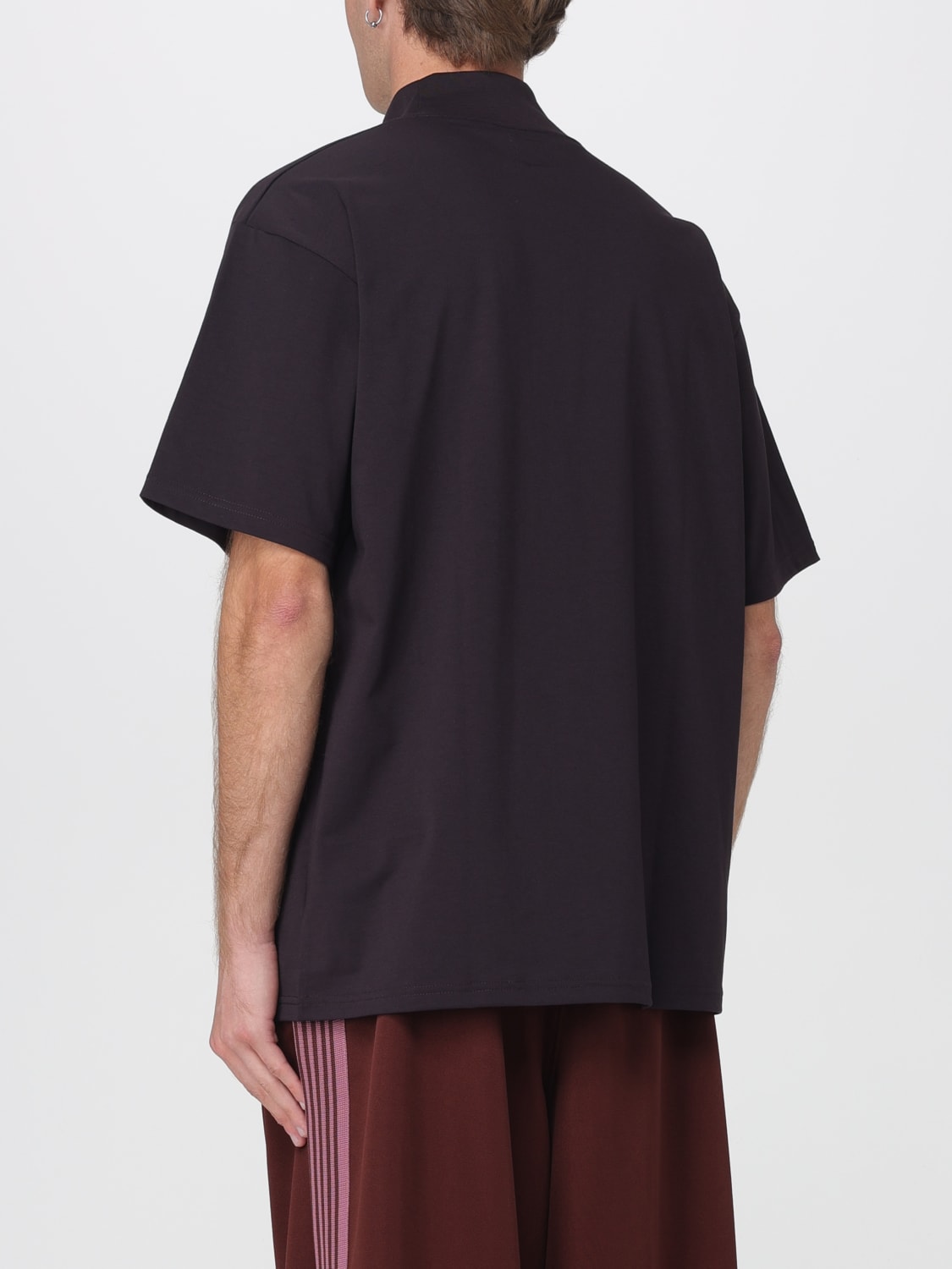 NEEDLES T-SHIRT: T-shirt in poliestere con logo Needles, Viola - Img 3