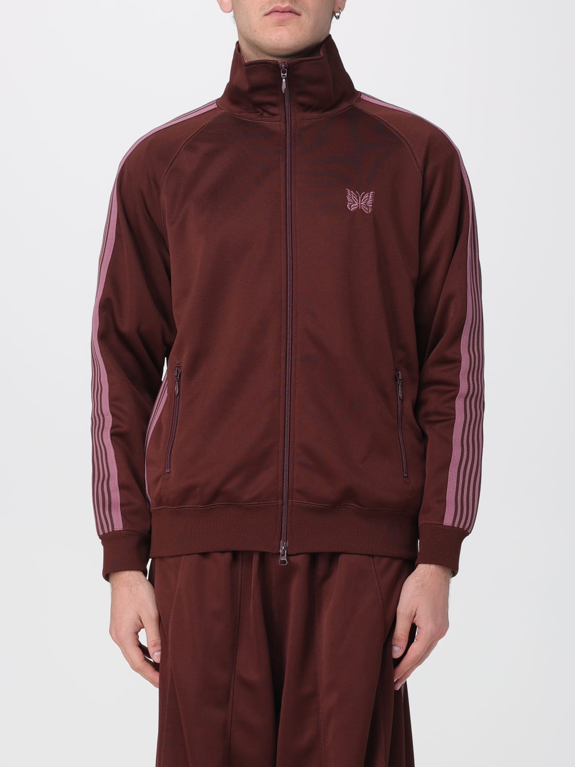 NEEDLES SWEATSHIRT: Sweater men Needles, Brown - Img 1