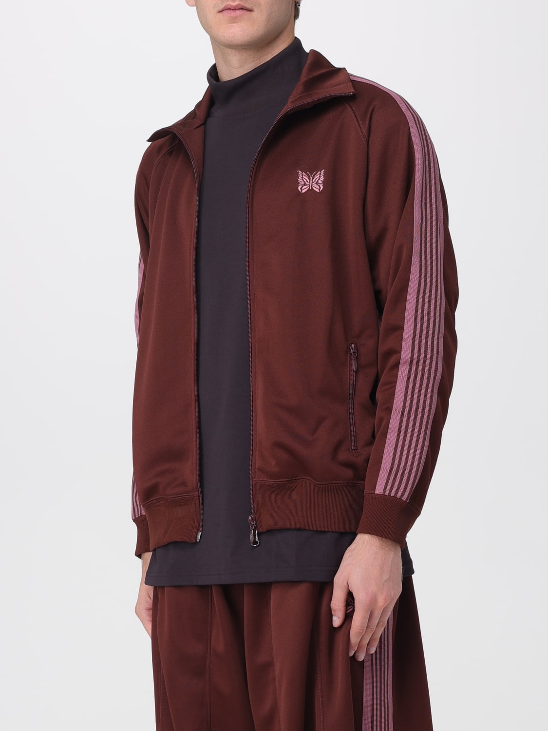 NEEDLES SWEATSHIRT: Sweater men Needles, Brown - Img 4