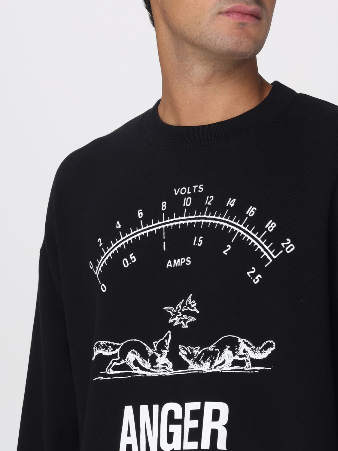 UNDERCOVER SWEATSHIRT: Pullover herren Undercover, Schwarz - Img 3