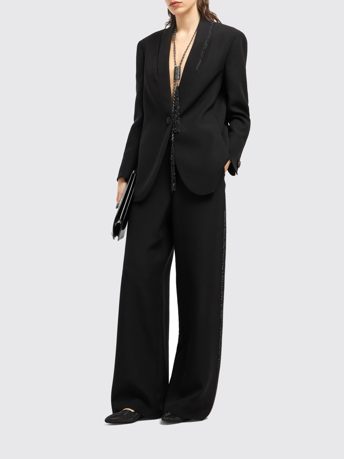 GIORGIO ARMANI BLAZER: Jacket woman Giorgio Armani, Multicolor - Img 2