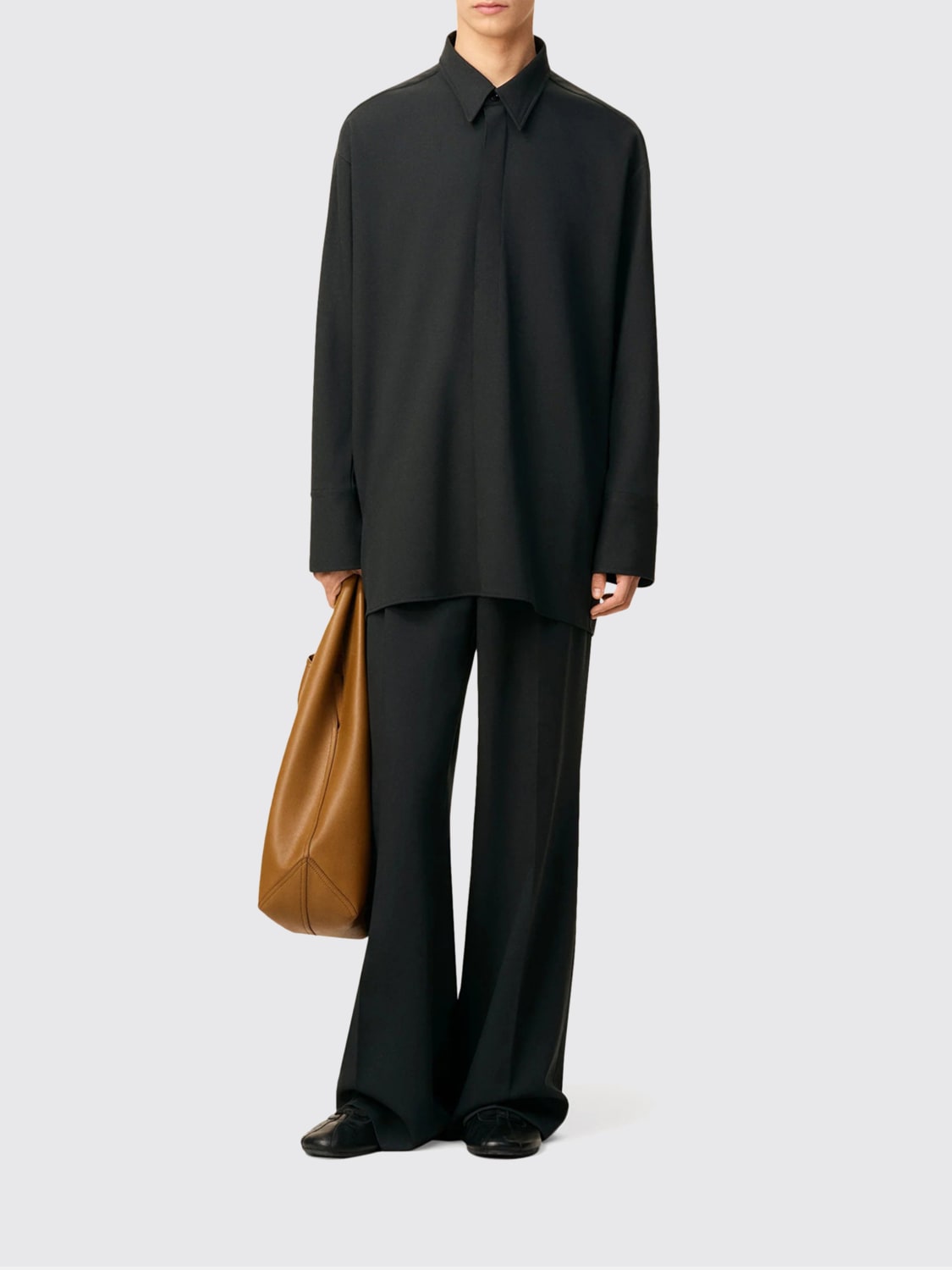 AMI PARIS CAMICIA: Camicia in lana e cashmere Ami Paris, Grigio - Img 2