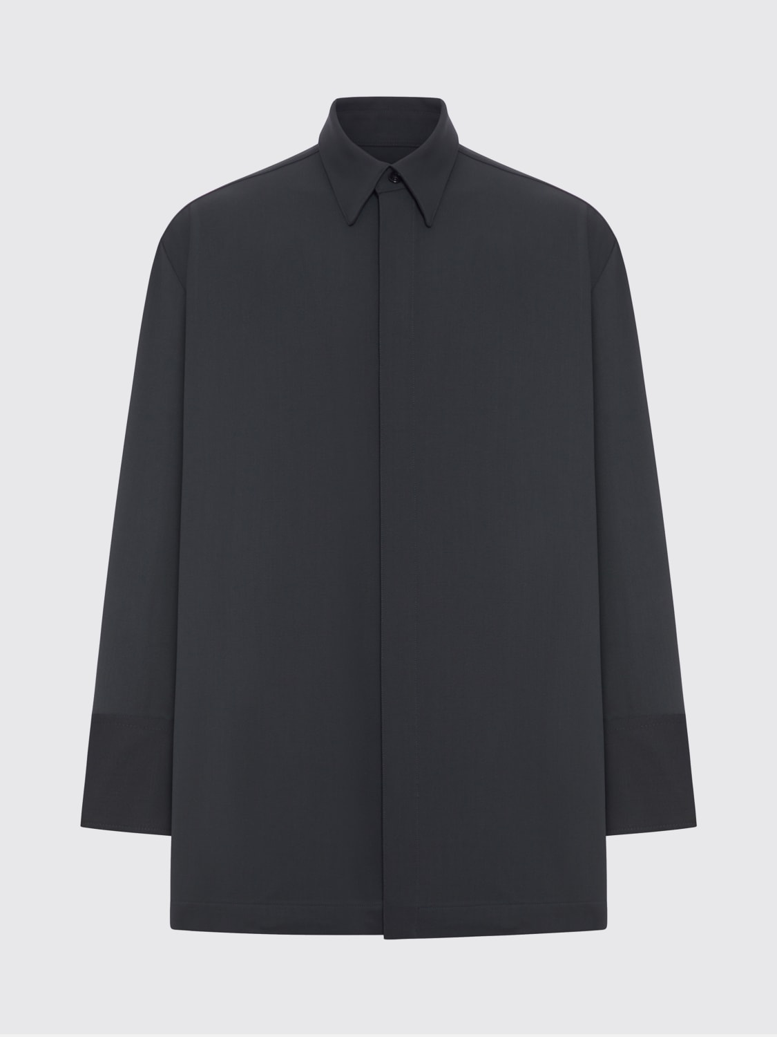 AMI PARIS CAMICIA: Camicia in lana e cashmere Ami Paris, Grigio - Img 3