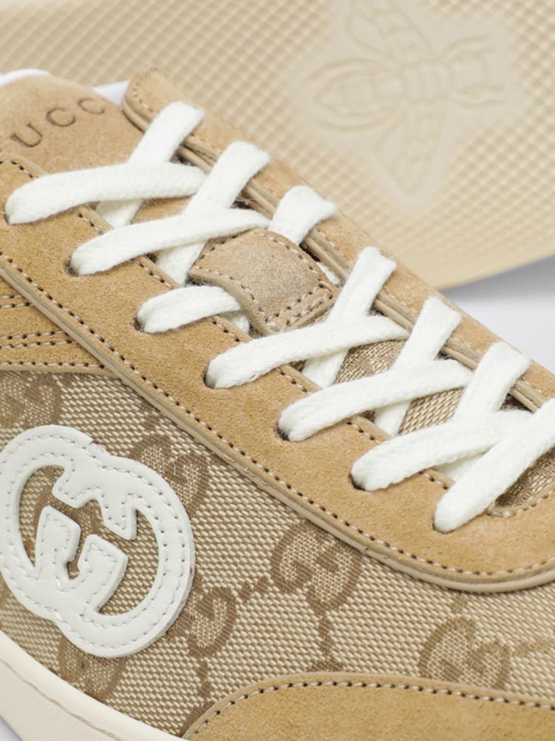 GUCCI SNEAKERS: Sneakers woman Gucci, Beige - Img 4