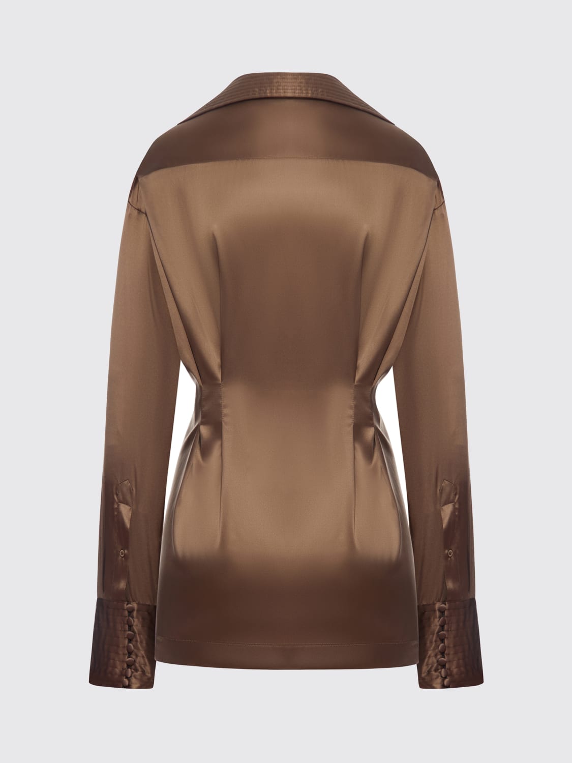 DRIES VAN NOTEN HEMDBLUSE: Hemdbluse damen Dries Van Noten, Braun - Img 2