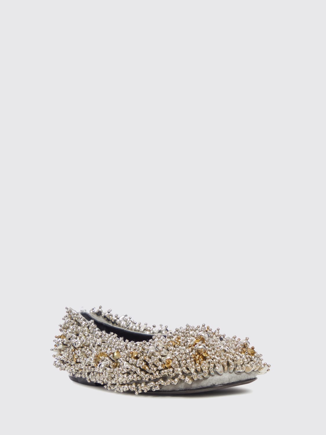 DRIES VAN NOTEN MANOLETINAS: Zapatos mujer Dries Van Noten, Platino - Img 2