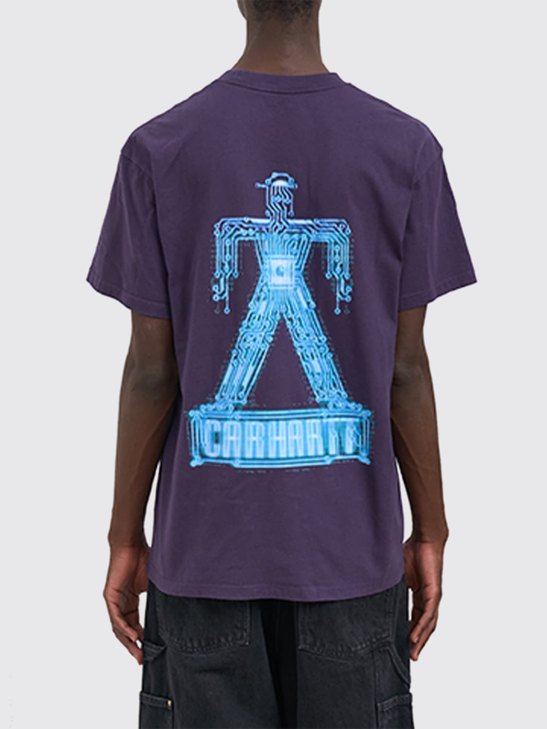 CARHARTT WIP T-SHIRT: T-shirt men Carhartt Wip, Violet - Img 2