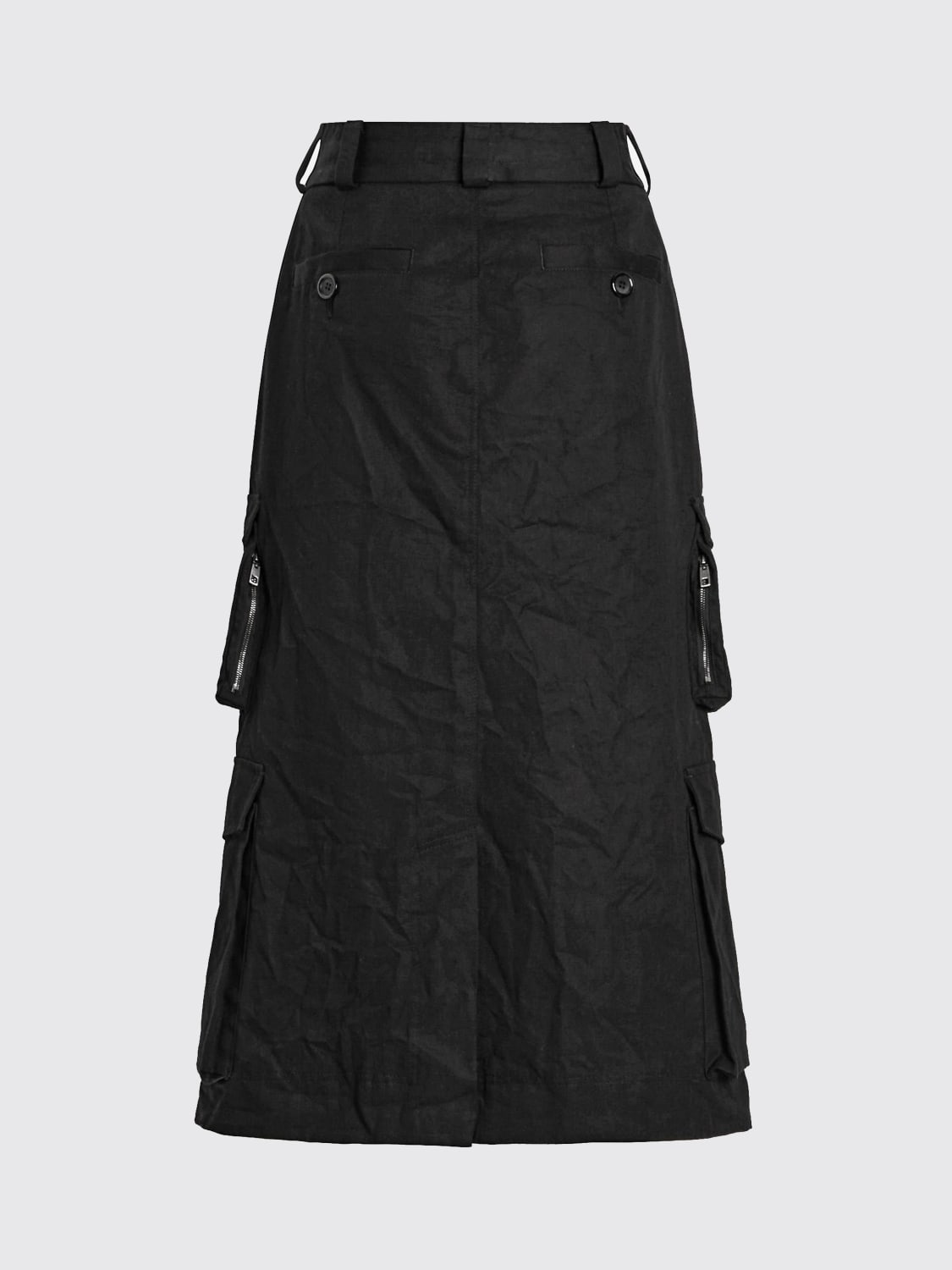 DOLCE & GABBANA GONNA: Gonna cargo Dolce & Gabbana in cotone , Nero - Img 2