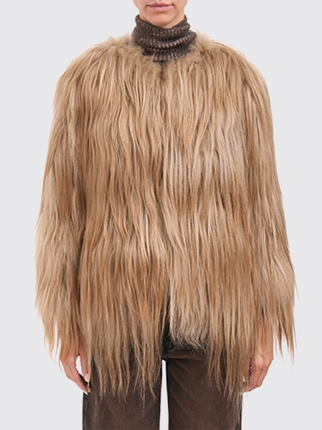 GIORGIO BRATO FOURRURE: Veste femme Giorgio Brato, Chameau - Img 1