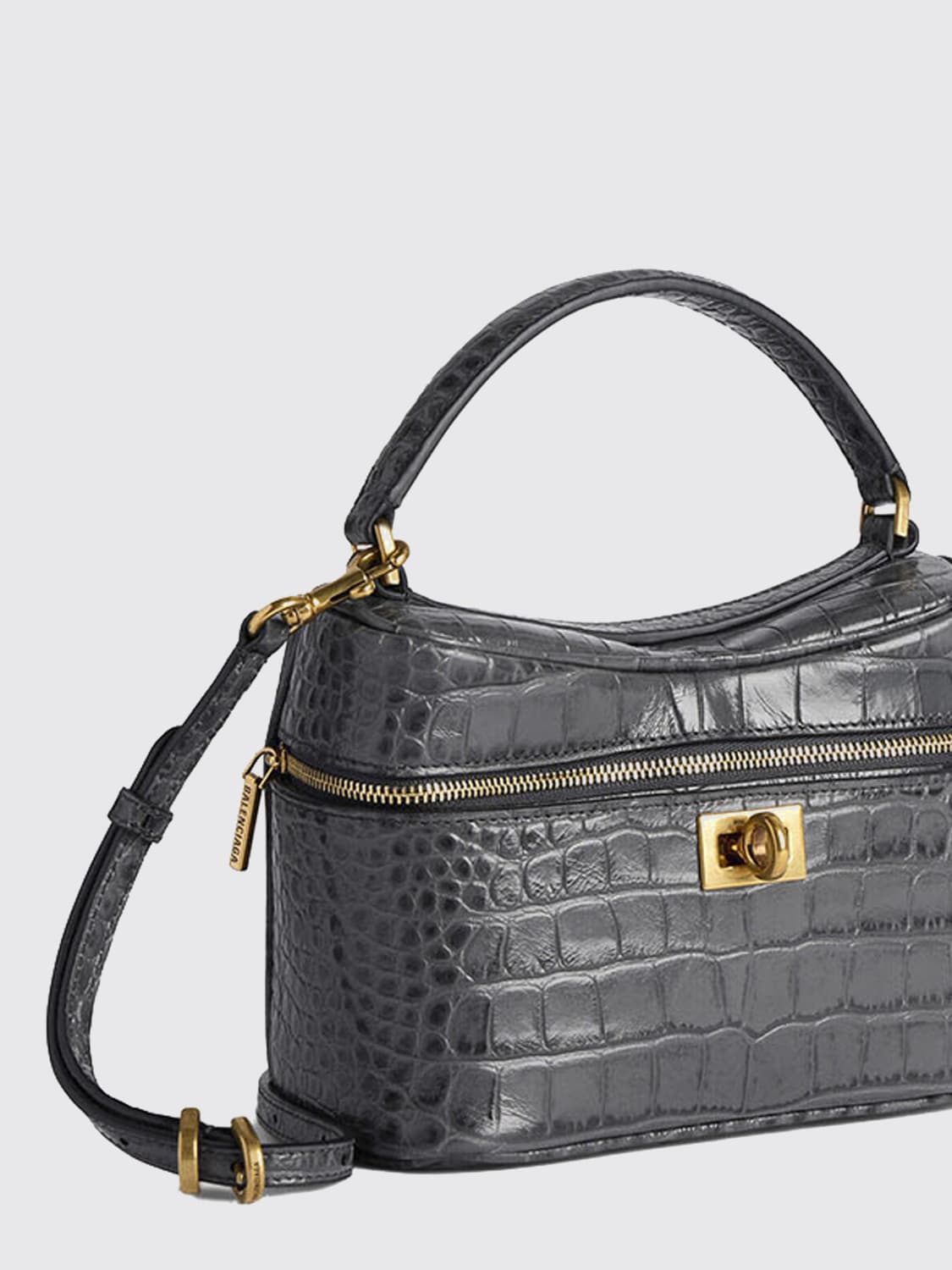 BALENCIAGA MINI BAG: Shoulder bag woman Balenciaga, Grey - Img 4