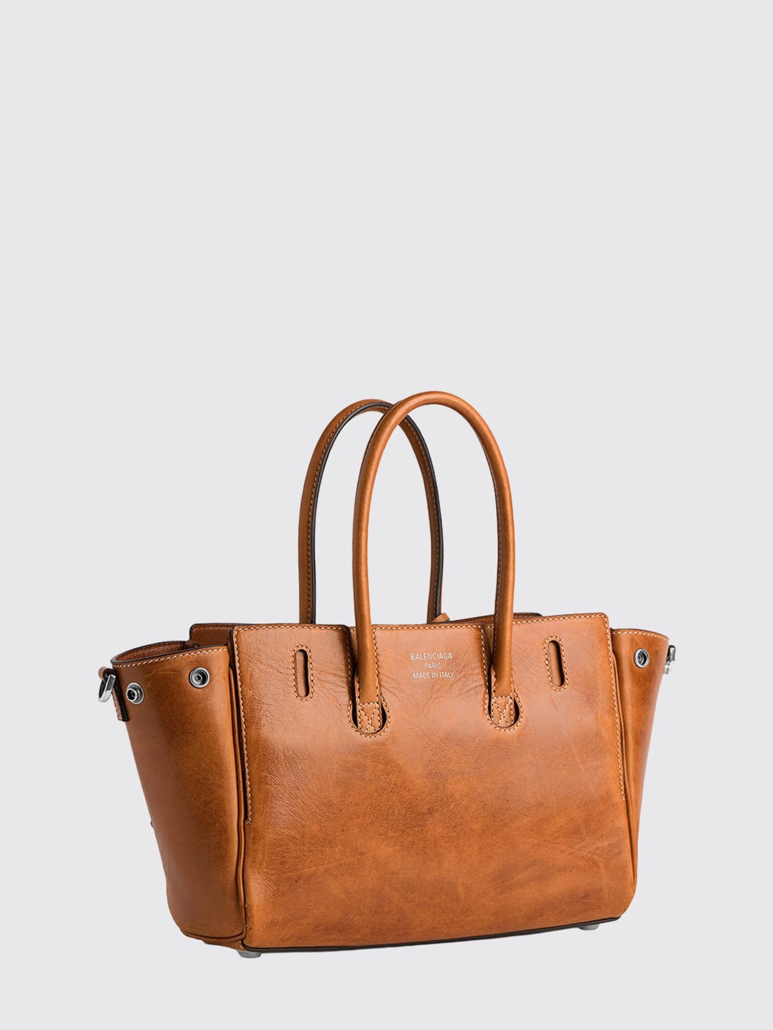 BALENCIAGA 미니백: 토트백 여성 Balenciaga, 브라운 - Img 2