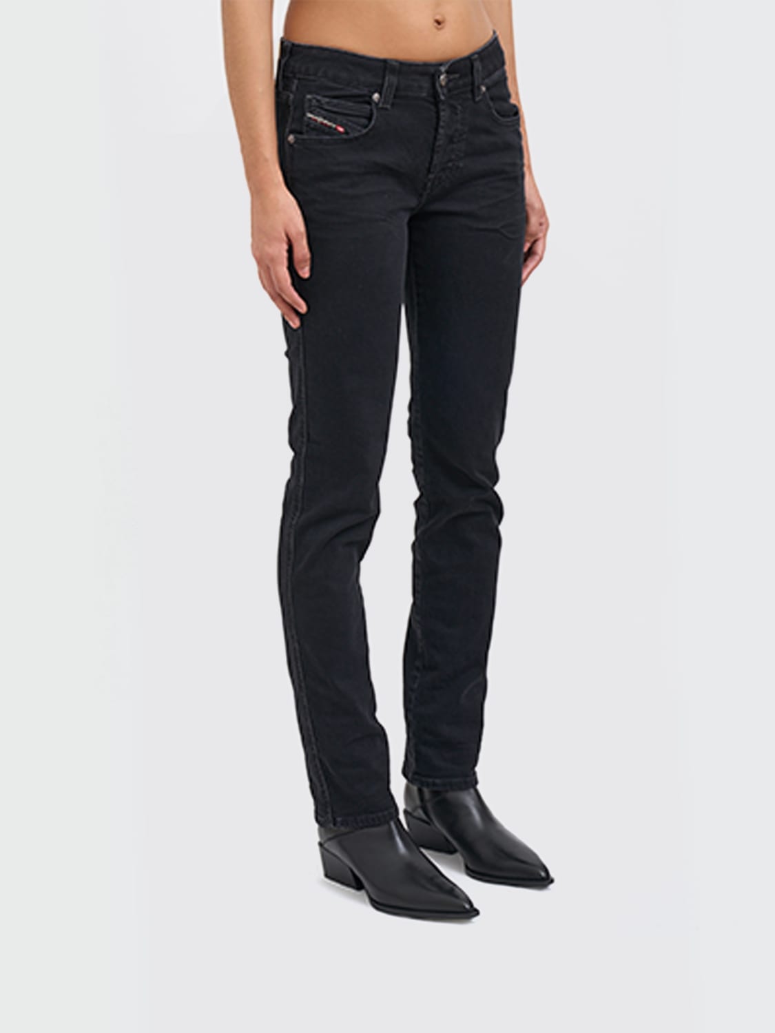 DIESEL JEANS: Jeans woman Diesel, Black - Img 3