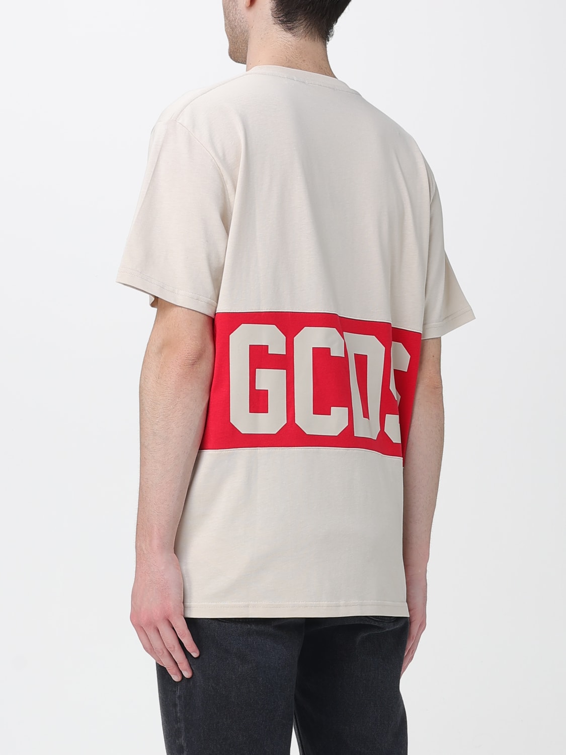 GCDS T-SHIRT: T-shirt men GCDS, Beige - Img 2