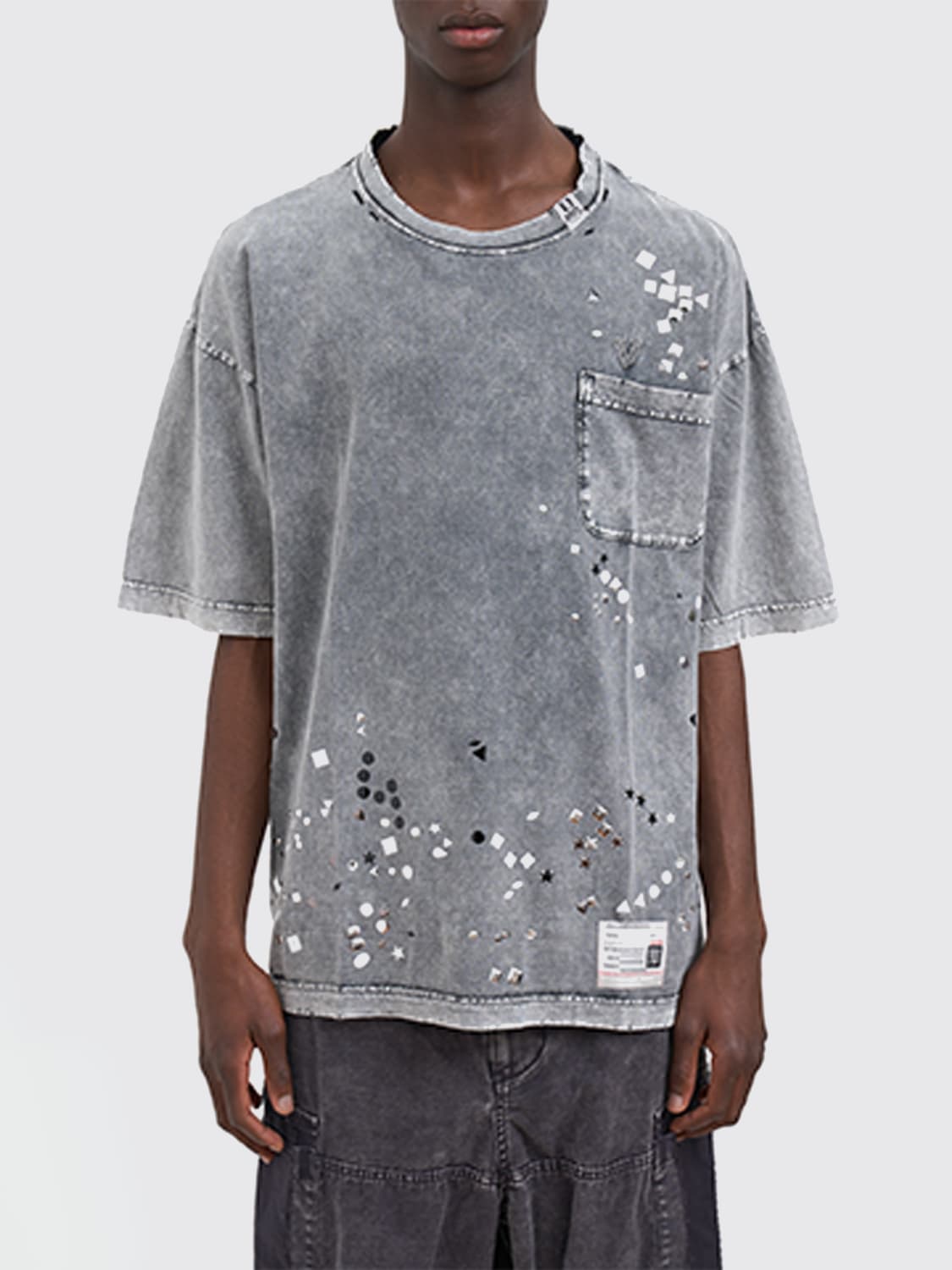 MAISON MIHARA YASUHIRO T恤: T恤 男士 Maison Mihara Yasuhiro, 灰色 - Img 1