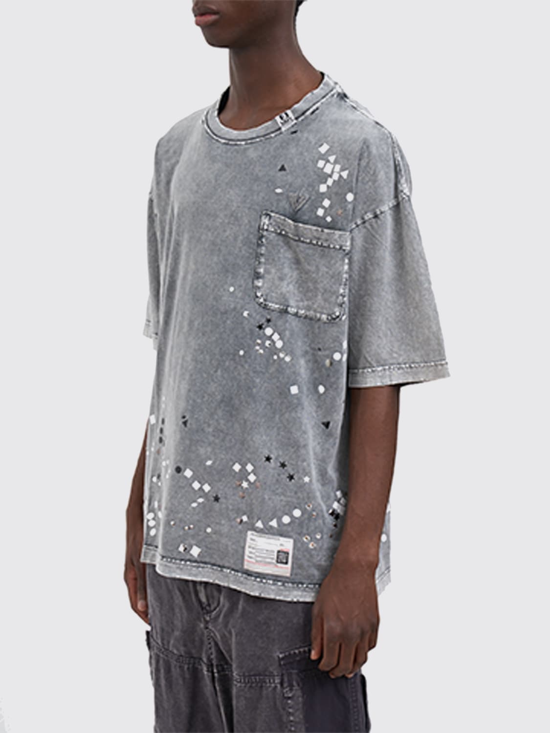 MAISON MIHARA YASUHIRO T恤: T恤 男士 Maison Mihara Yasuhiro, 灰色 - Img 3