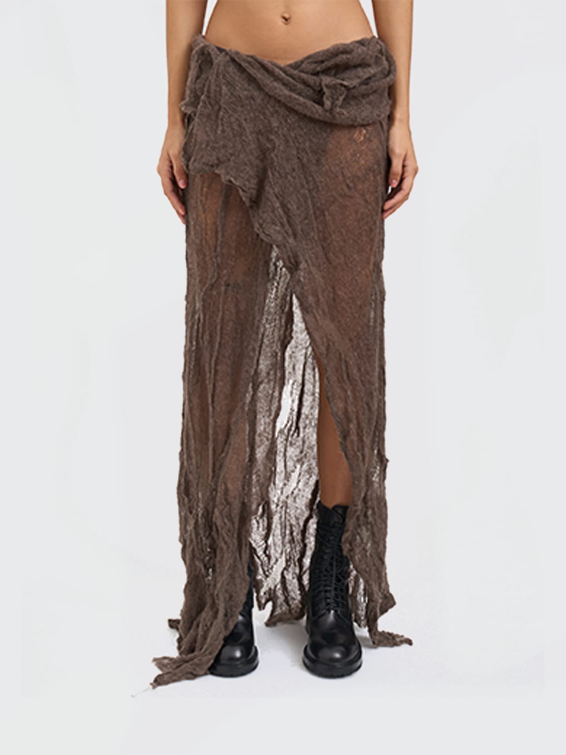 ANN DEMEULEMEESTER FALDA: Falda mujer Ann Demeulemeester, Verde - Img 1