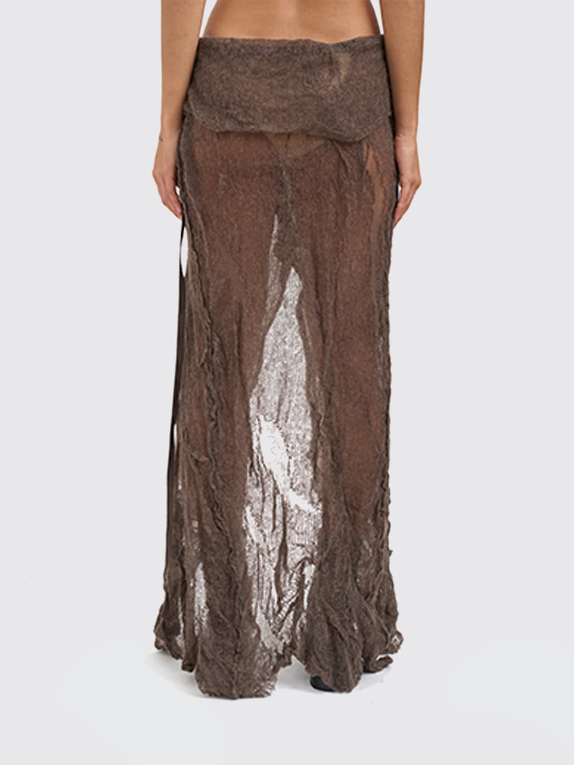 ANN DEMEULEMEESTER FALDA: Falda mujer Ann Demeulemeester, Verde - Img 3