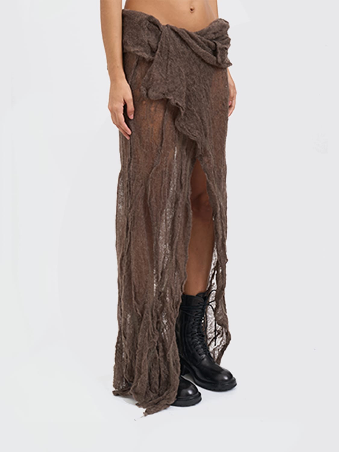 ANN DEMEULEMEESTER FALDA: Falda mujer Ann Demeulemeester, Verde - Img 4