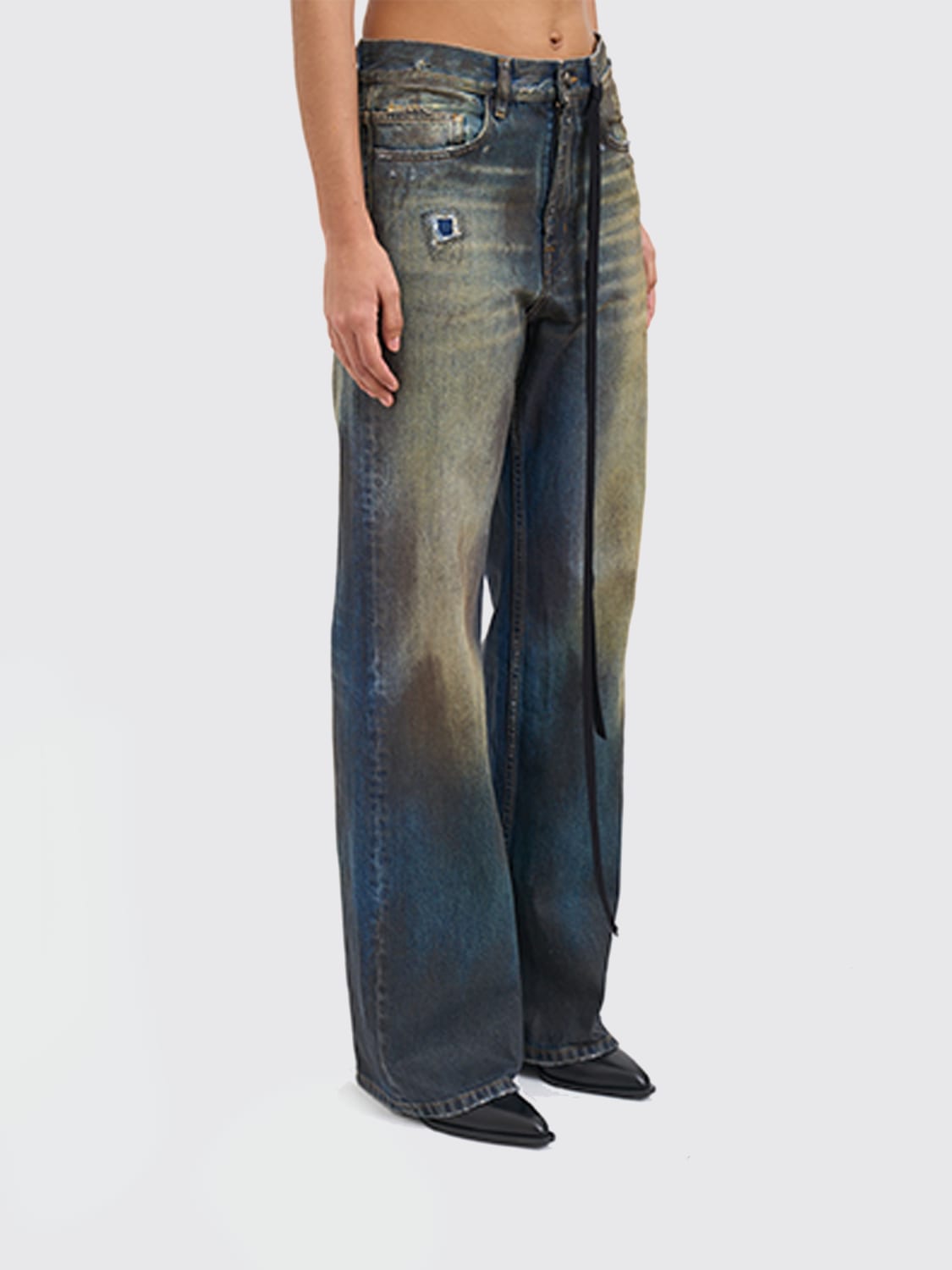 ANN DEMEULEMEESTER JEANS: Pants woman Ann Demeulemeester, Gnawed Blue - Img 3