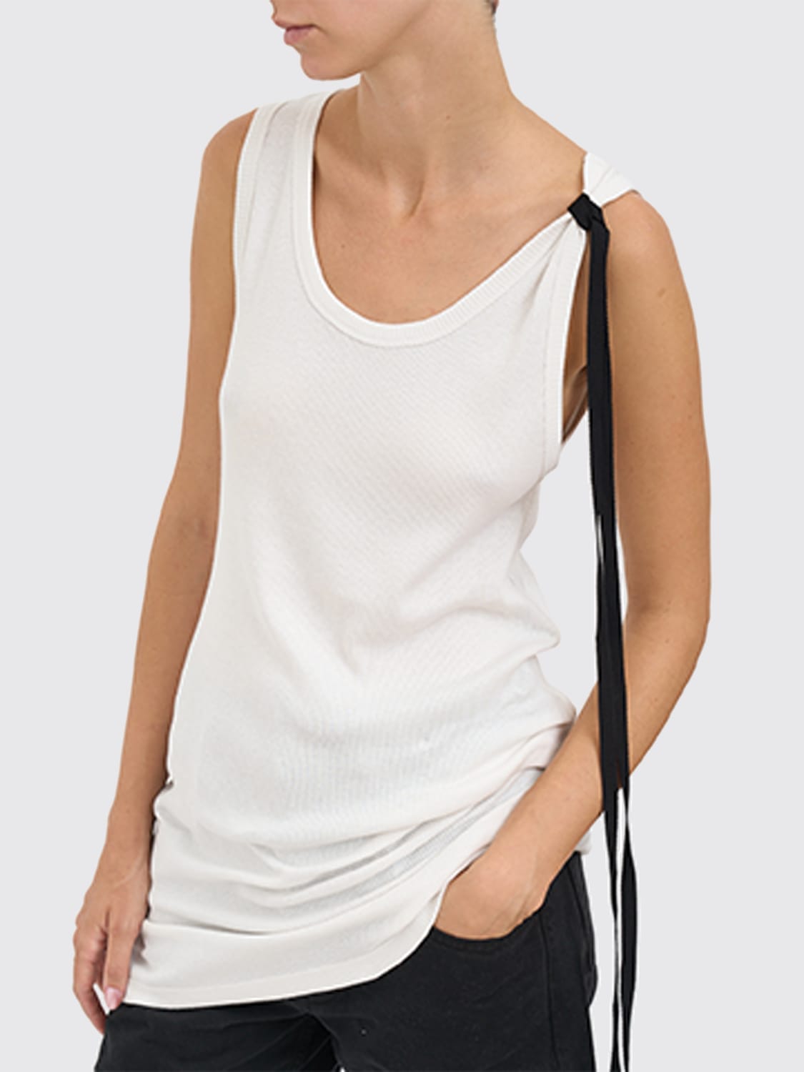 ANN DEMEULEMEESTER TOP: Top mujer Ann Demeulemeester, Blanco - Img 4