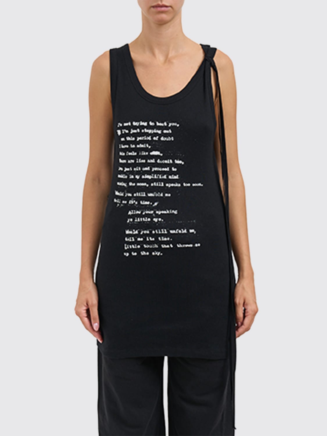 ANN DEMEULEMEESTER TOP: Top mujer Ann Demeulemeester, Negro - Img 1
