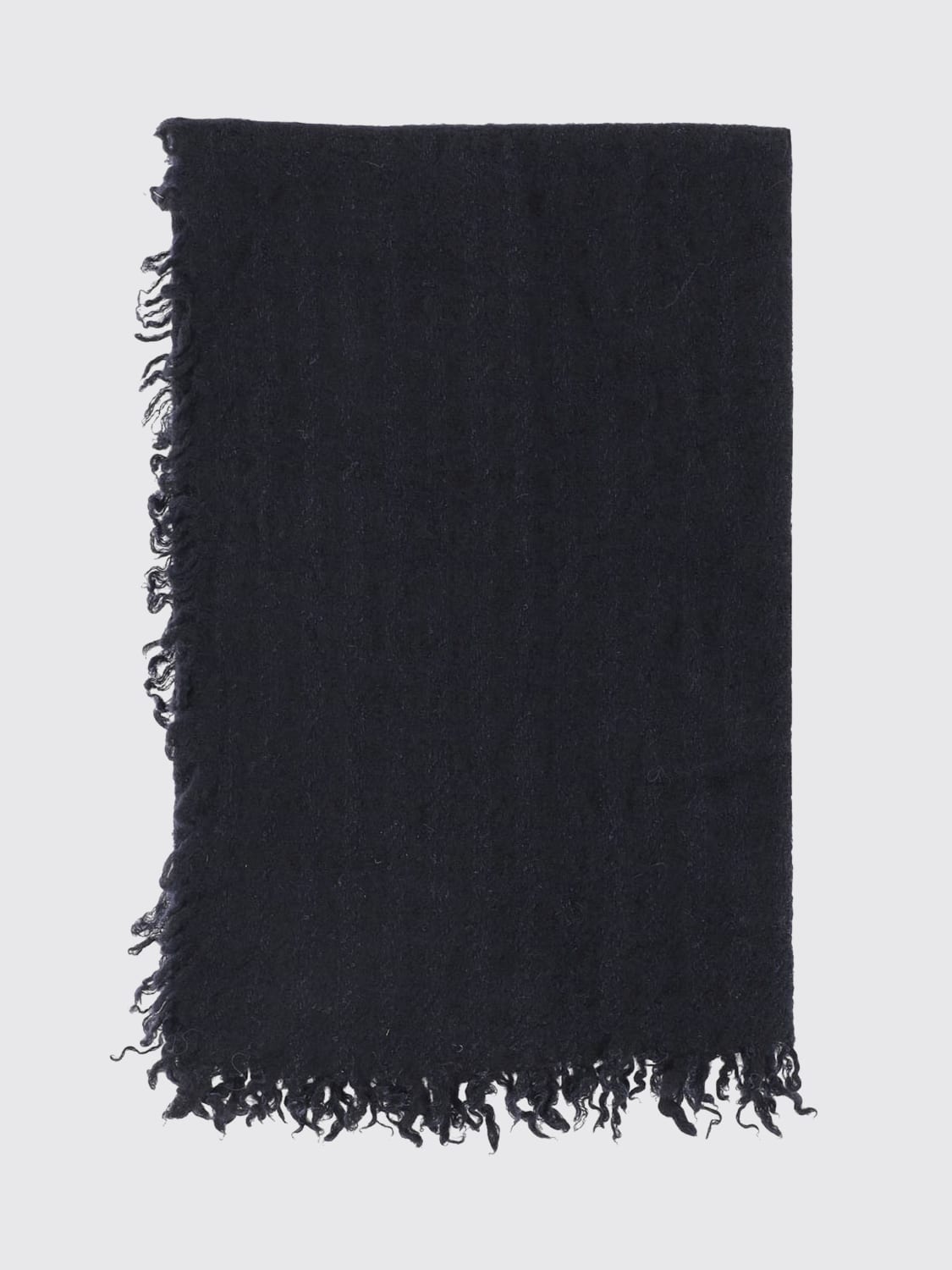 FALIERO SARTI SCIARPA: Sciarpa Faliero Sarti in misto cashmere con stampata a quadretti , Nero - Img 1