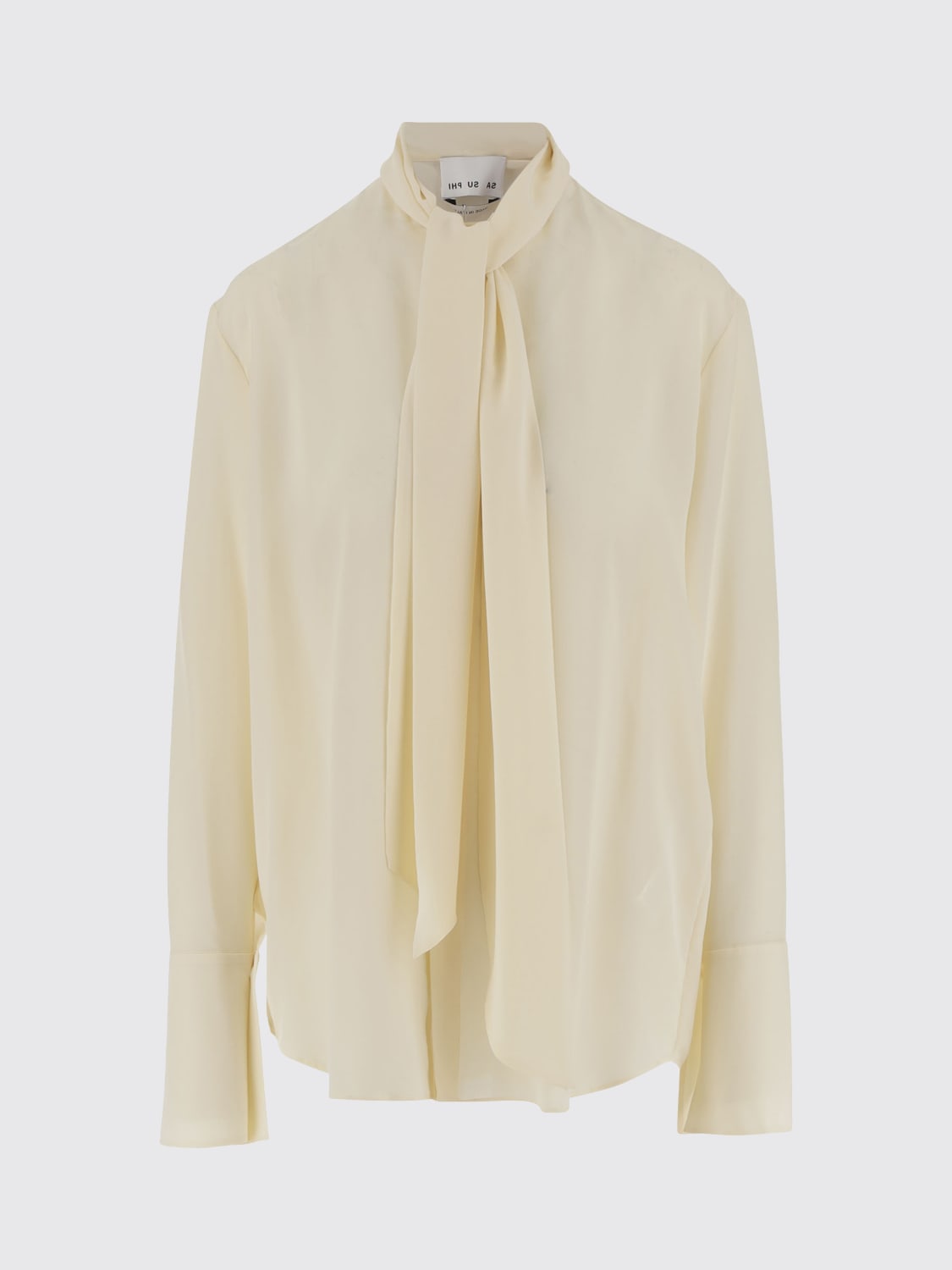 SA SU PHI HEMDBLUSE: Shorts damen Sa Su Phi, Ivory - Img 1