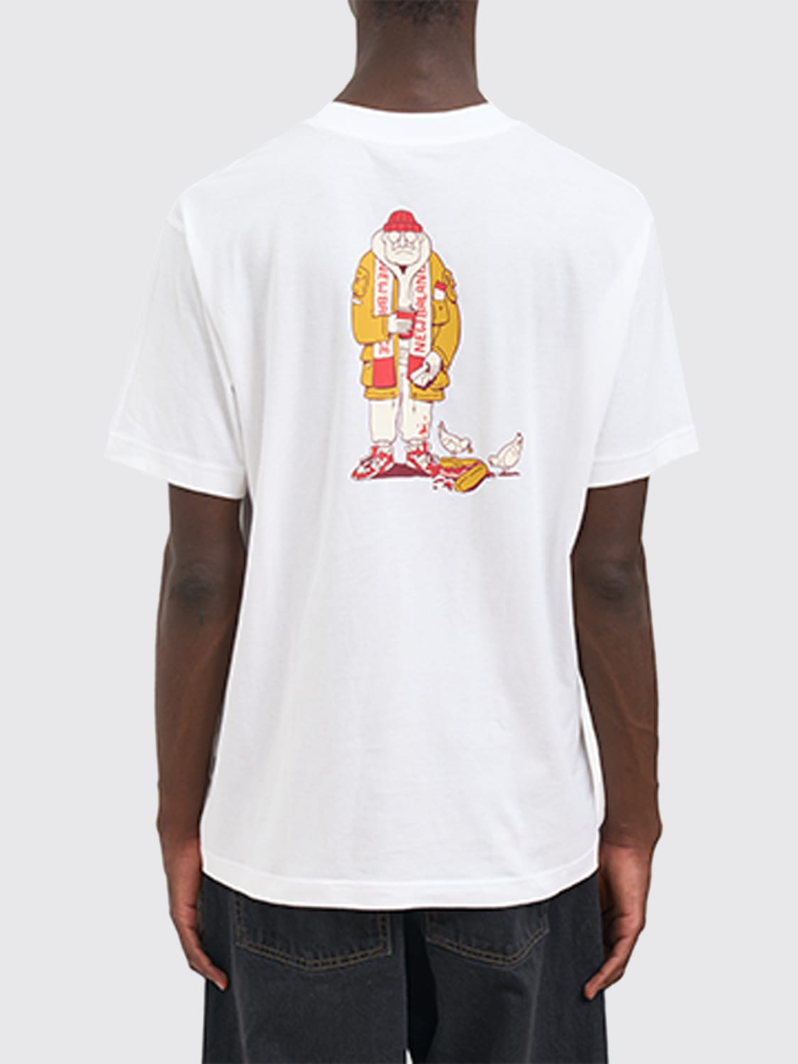 NEW BALANCE T-SHIRT: T-shirt New Balance in cotone stampato , Bianco - Img 2