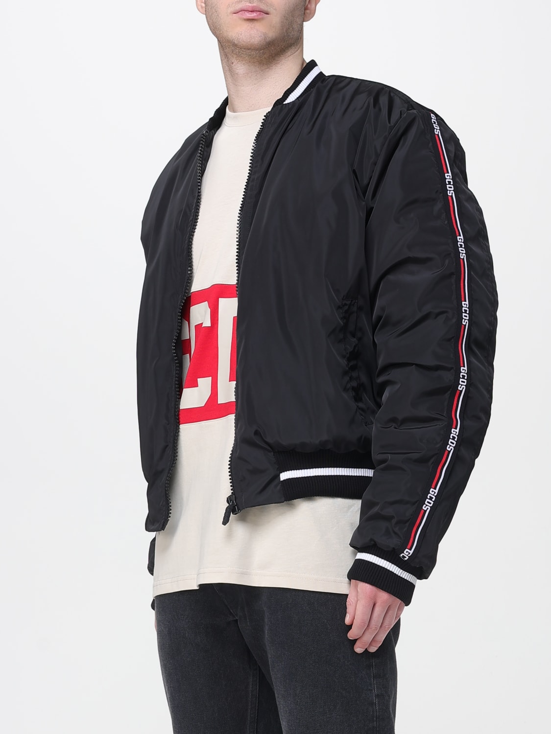 GCDS JACKE: Mantel herren GCDS, Schwarz - Img 3