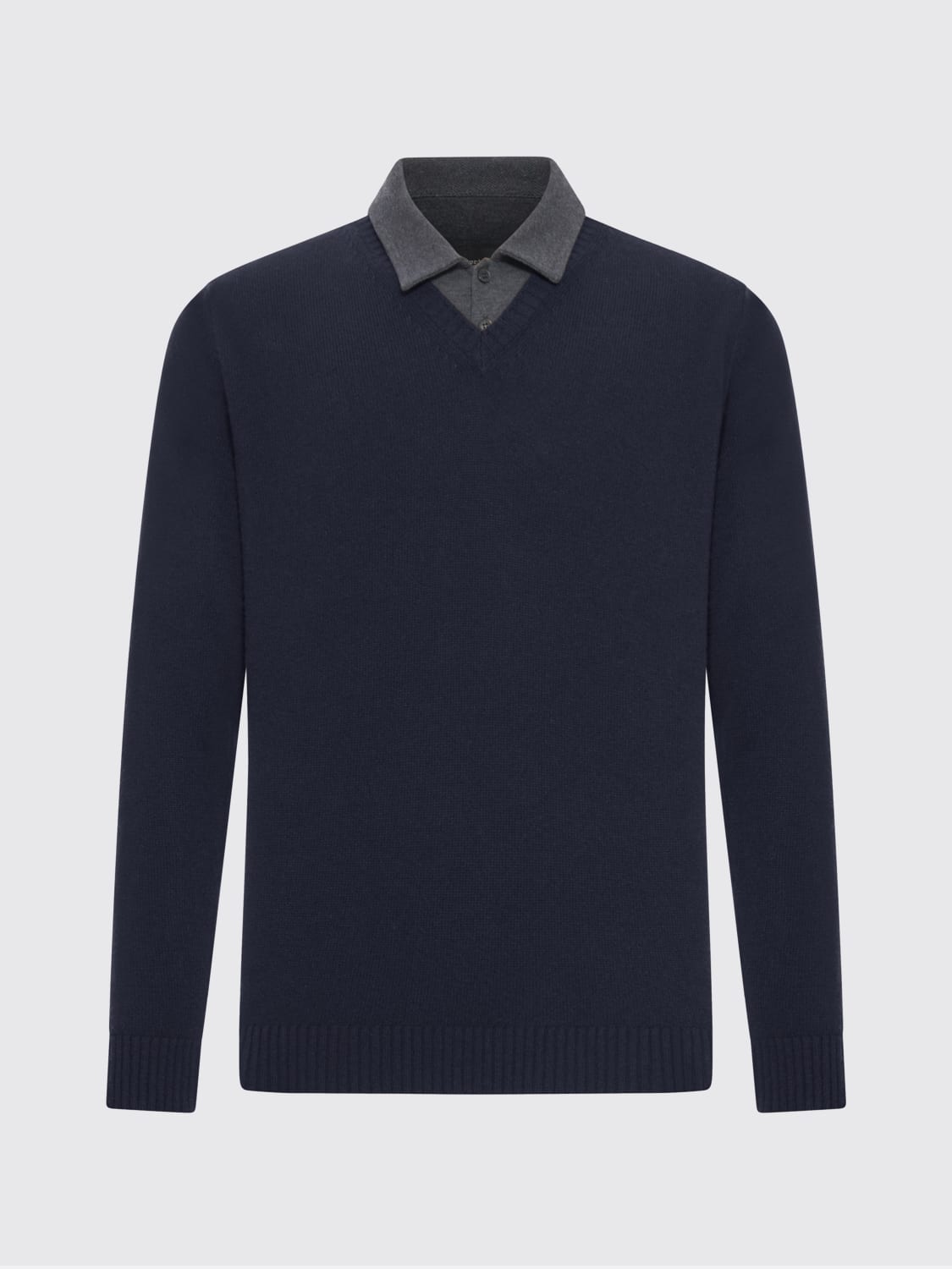 ROBERTO COLLINA POLO SHIRT: Sweater men Roberto Collina, Blue - Img 1