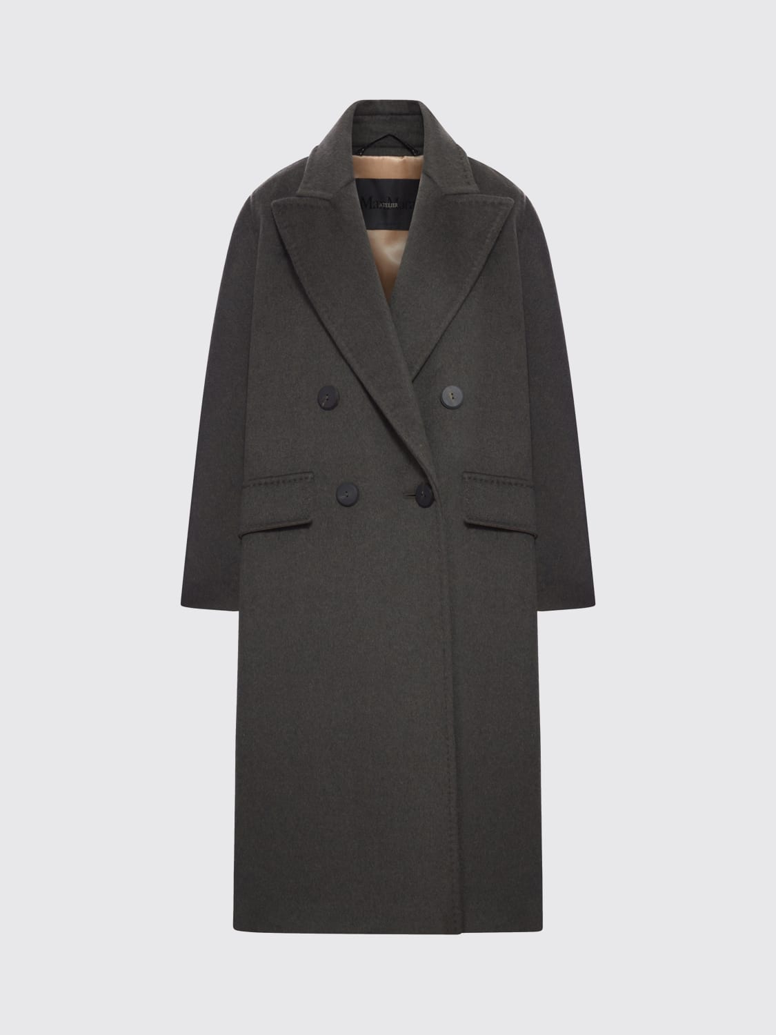 MAX MARA ATELIER COAT: Coat woman Max Mara Atelier, Green - Img 1