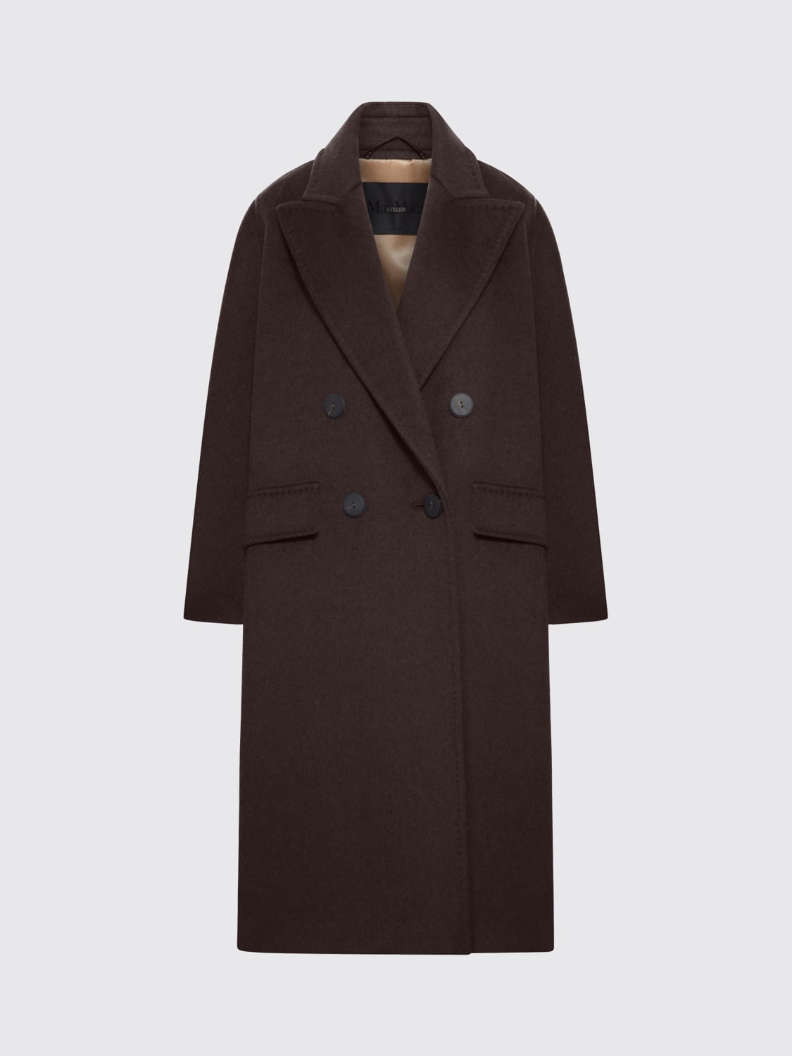 MAX MARA ATELIER COAT: Coat woman Max Mara Atelier, Brown - Img 1
