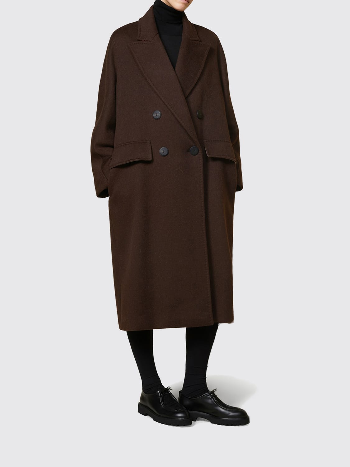 MAX MARA ATELIER COAT: Coat woman Max Mara Atelier, Brown - Img 2