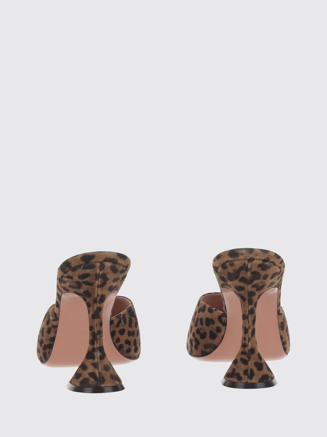 AMINA MUADDI 힐 샌들: 하이힐 여성 Amina Muaddi, 브라운 - Img 3